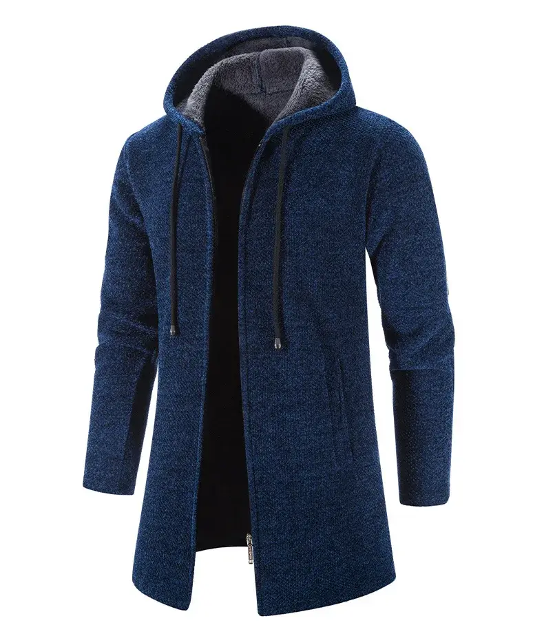 Thumbnail: Thermal Kinetic – Fleece-Lined Oversized Hooded Cardigan