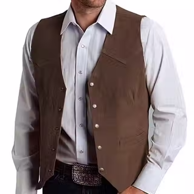 Velvety Slim-Fit Vest