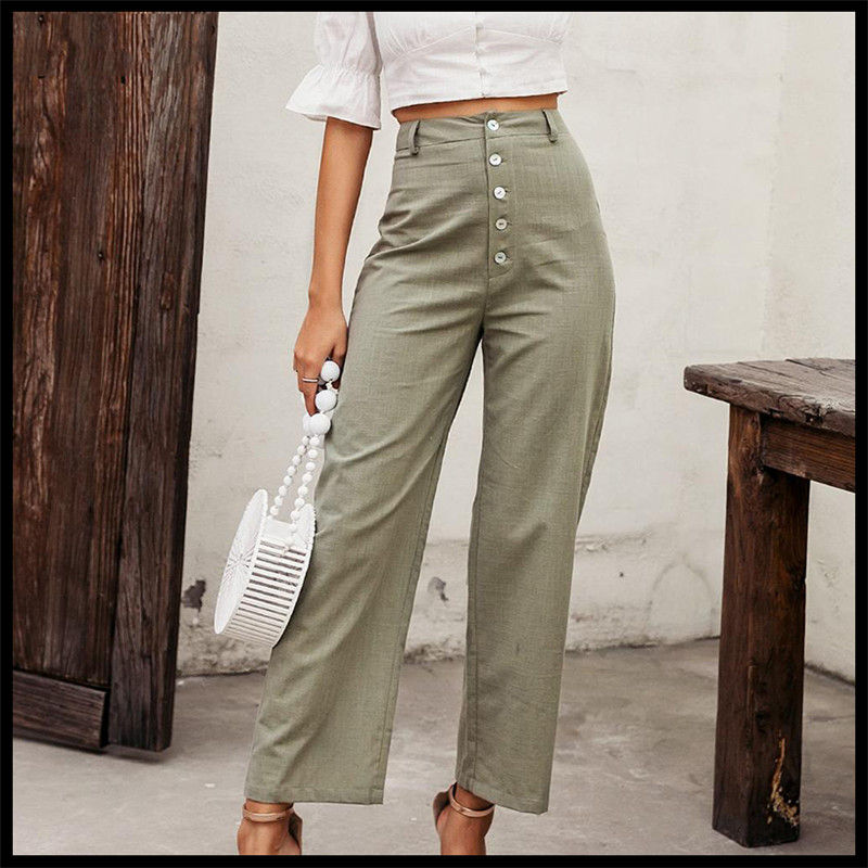Thumbnail: Urban Sovereign – Slim-fit High-rise Straight-leg Women's Trousers