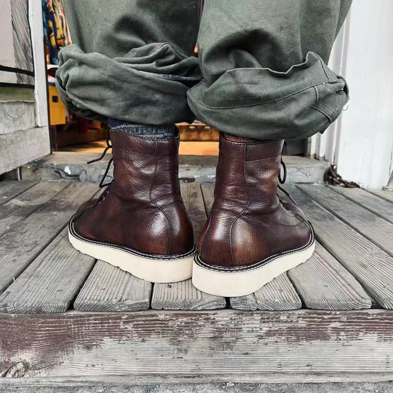 Thumbnail: Imperial Sovereign – Burnished British Bovine Soft-Sole Boots