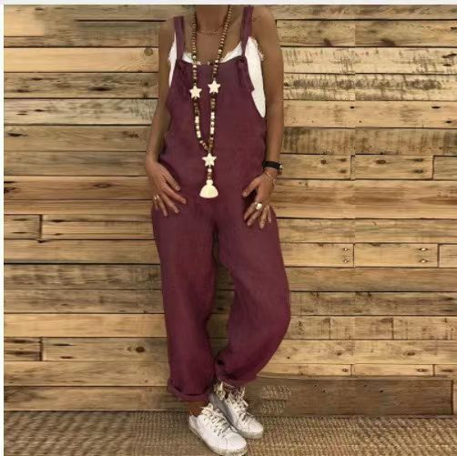Thumbnail: Metropolitan Solstice – Artisan Cotton-Linen Jumpsuit Performance Suite