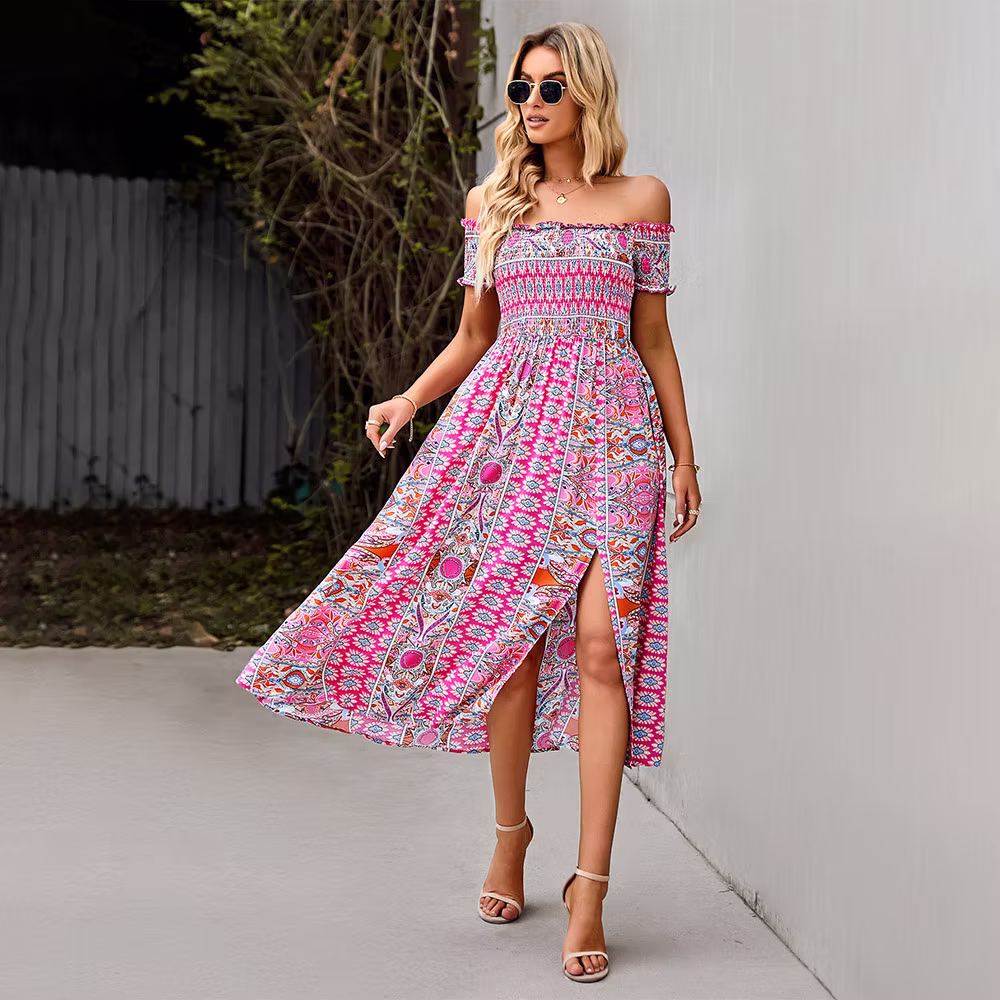Bohemian A-Line Floral Maxi Dress
