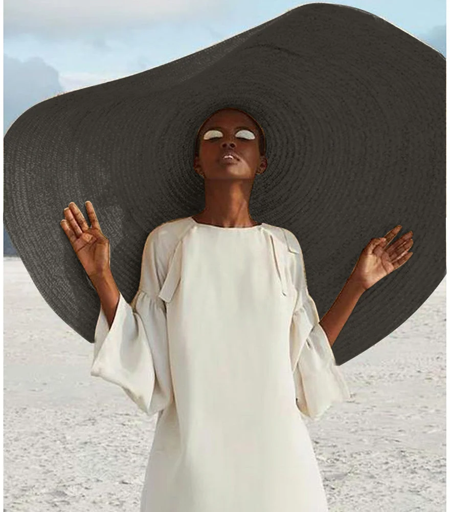 Sun-Ready & Travel-Friendly: Foldable Straw Beach Hat provides stylish sun protection that packs away easily. Perfect for bringing summer vibes wherever you roam!