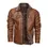 Thumbnail: The Vintage Luxe – Vintage Luxe Fur-Collar PU Leather Jacket