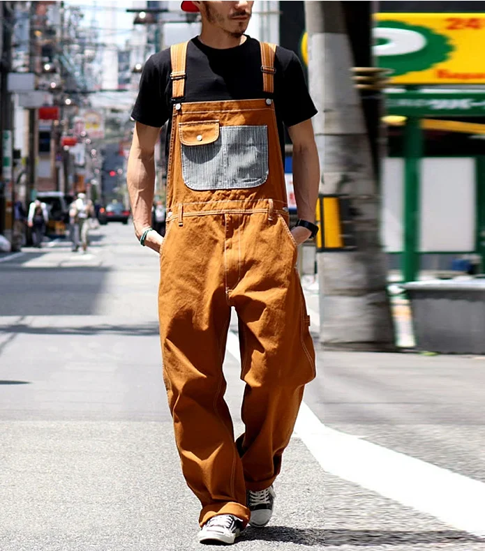 Patch Multi-pocket Overalls - Stay stylish and functional with these versatile overalls featuring multiple pockets and unique patch details, ideal for a casual and trendy look.