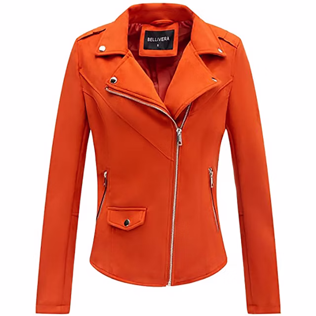 Leather – Embroidered Floral Winter Jacket