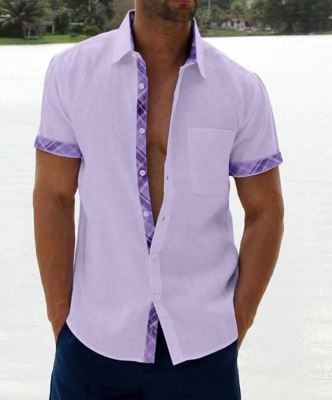 Thumbnail: Color Block Short Sleeve Shirt