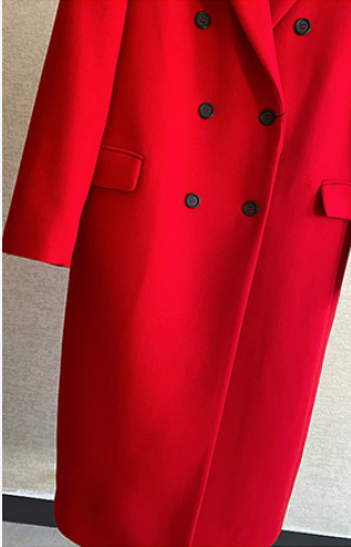 Thumbnail: Fashion Red Long Coat