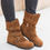 Thumbnail: Casual Winter Boots Strap Buckle Shoes