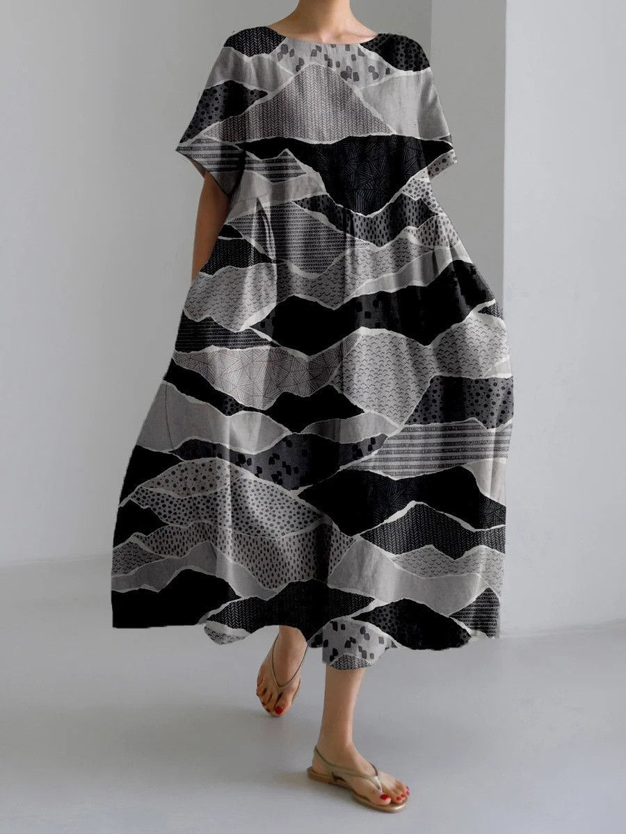 Thumbnail: Geometric Oversize Summer Dress