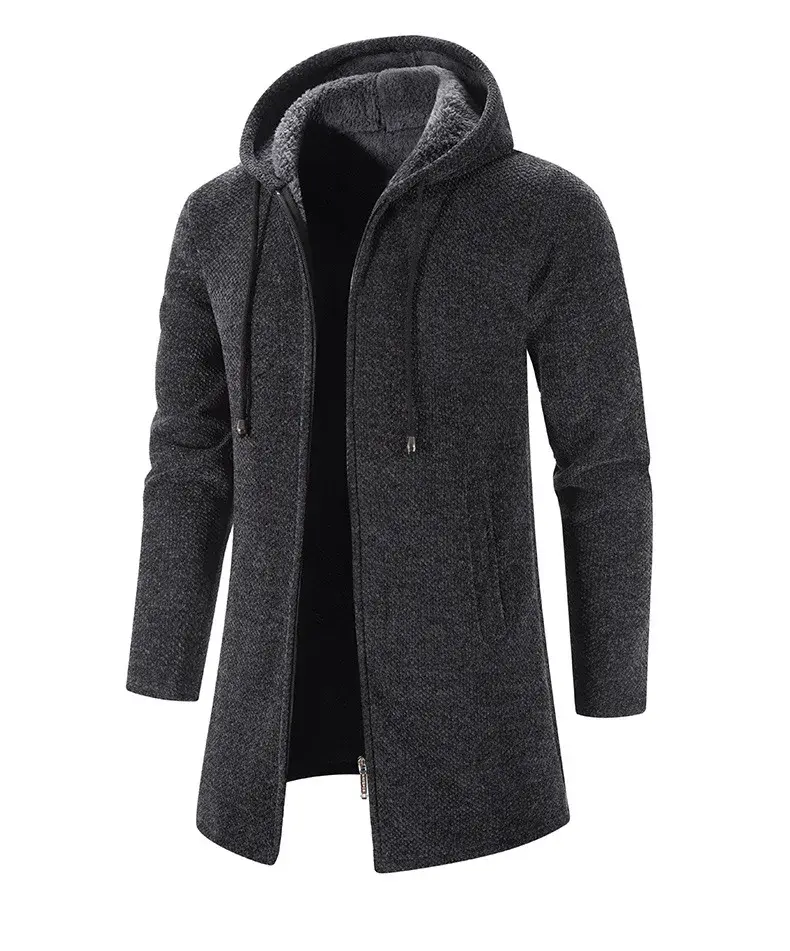 Thumbnail: Thermal Kinetic – Fleece-Lined Oversized Hooded Cardigan