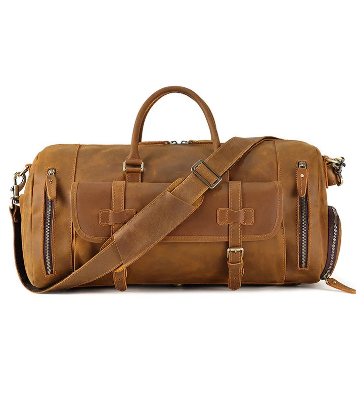 Leather Large Capacity Travel Bag – Stylish and Practical Companion for Your Travels
