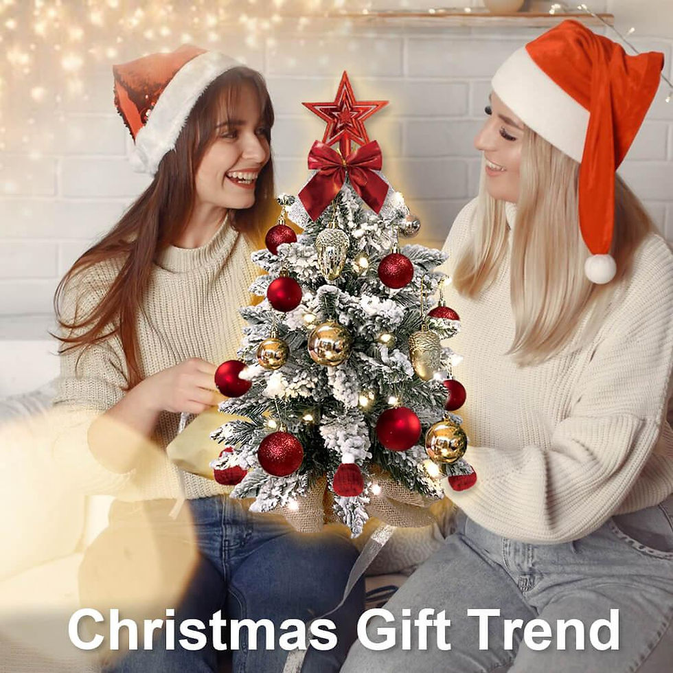 Thumbnail: 2ft Flocked Snow Mini Christmas Tree