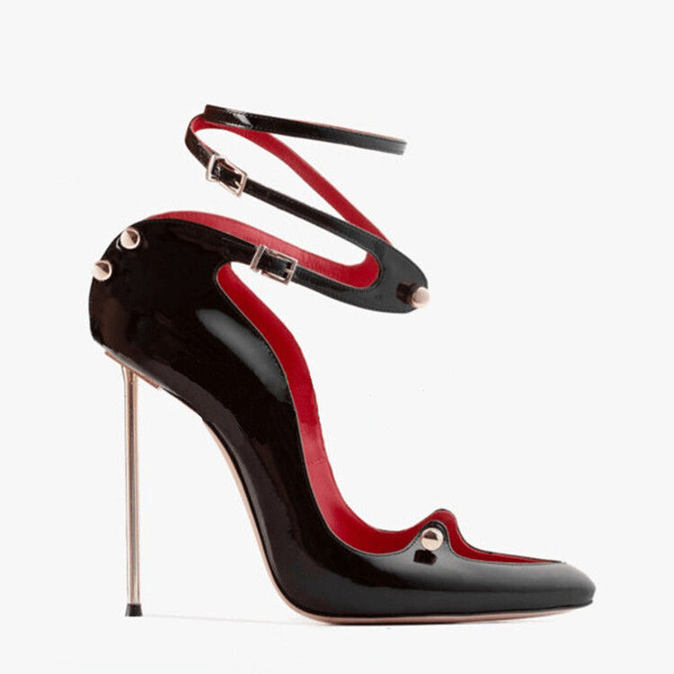 Thumbnail: The Elegant Edge – Pointed Toe Metal Buckle Shoes