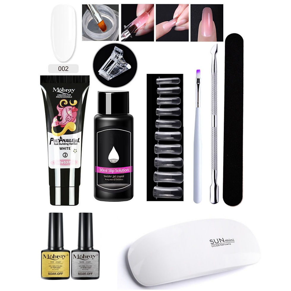 Thumbnail: Curing Resin Poly Nail Extension Gel