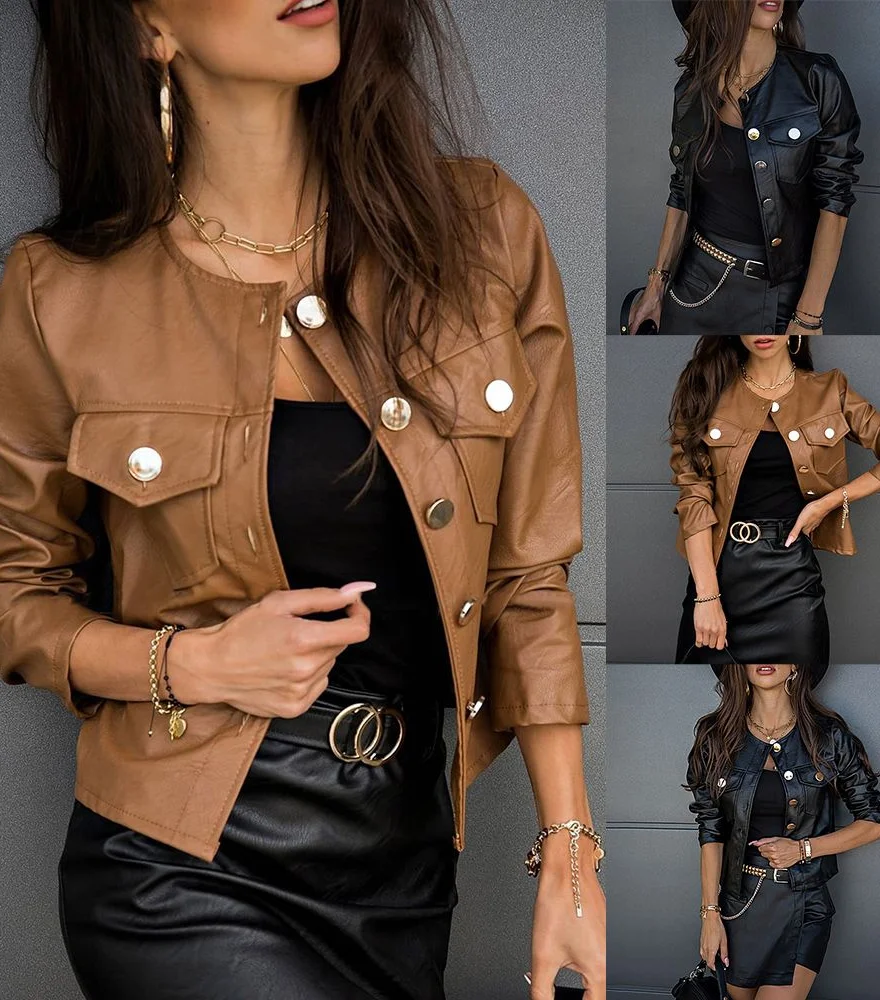 Italian Leather Jacket: Elevate Your Look with a Timeless & Collarless Design