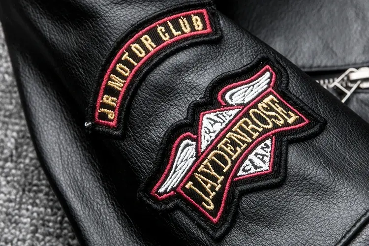 Thumbnail: Urban Sovereign – Indian Skull Genuine Leather Moto Jacket