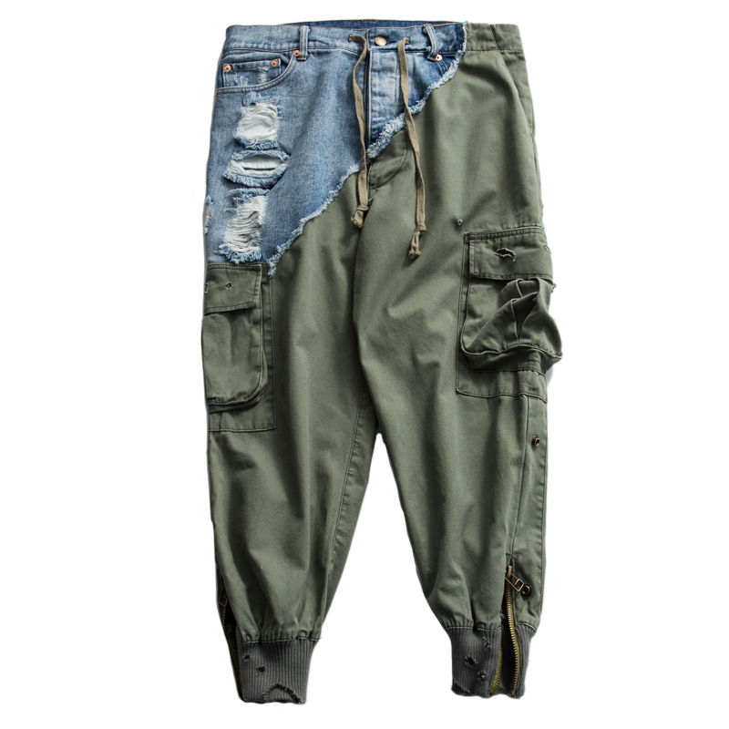 Thumbnail: Army Green Contrast Cargo Trousers