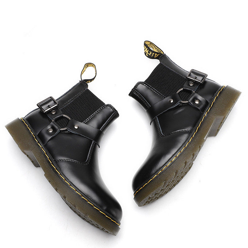 Thumbnail: The Regal Rivet – Classic Leather Belt Buckle Boots