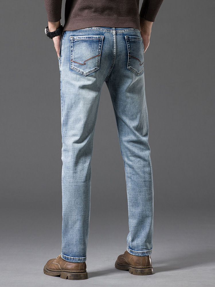 Thumbnail: Slim Pencil Jeans in Retro Blue