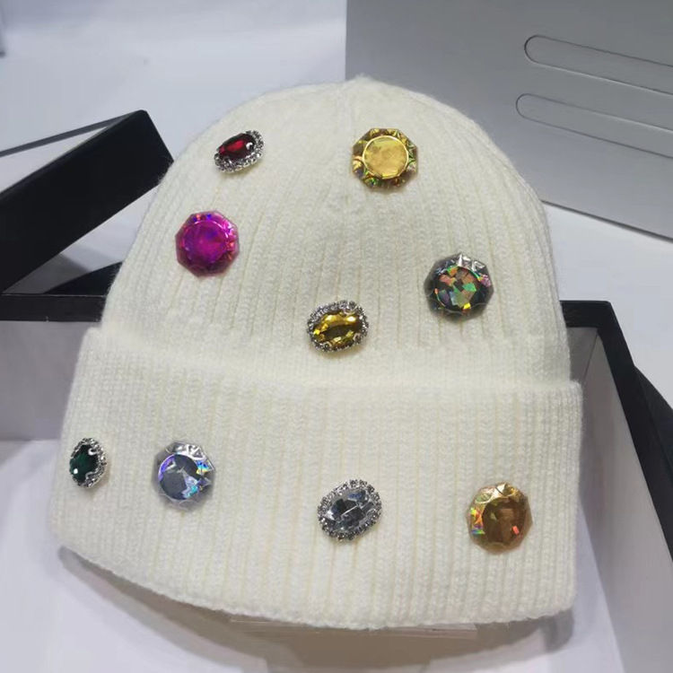 Thumbnail: The Crystal Sovereign – Gem Radiance Rhinestone Knit Hat