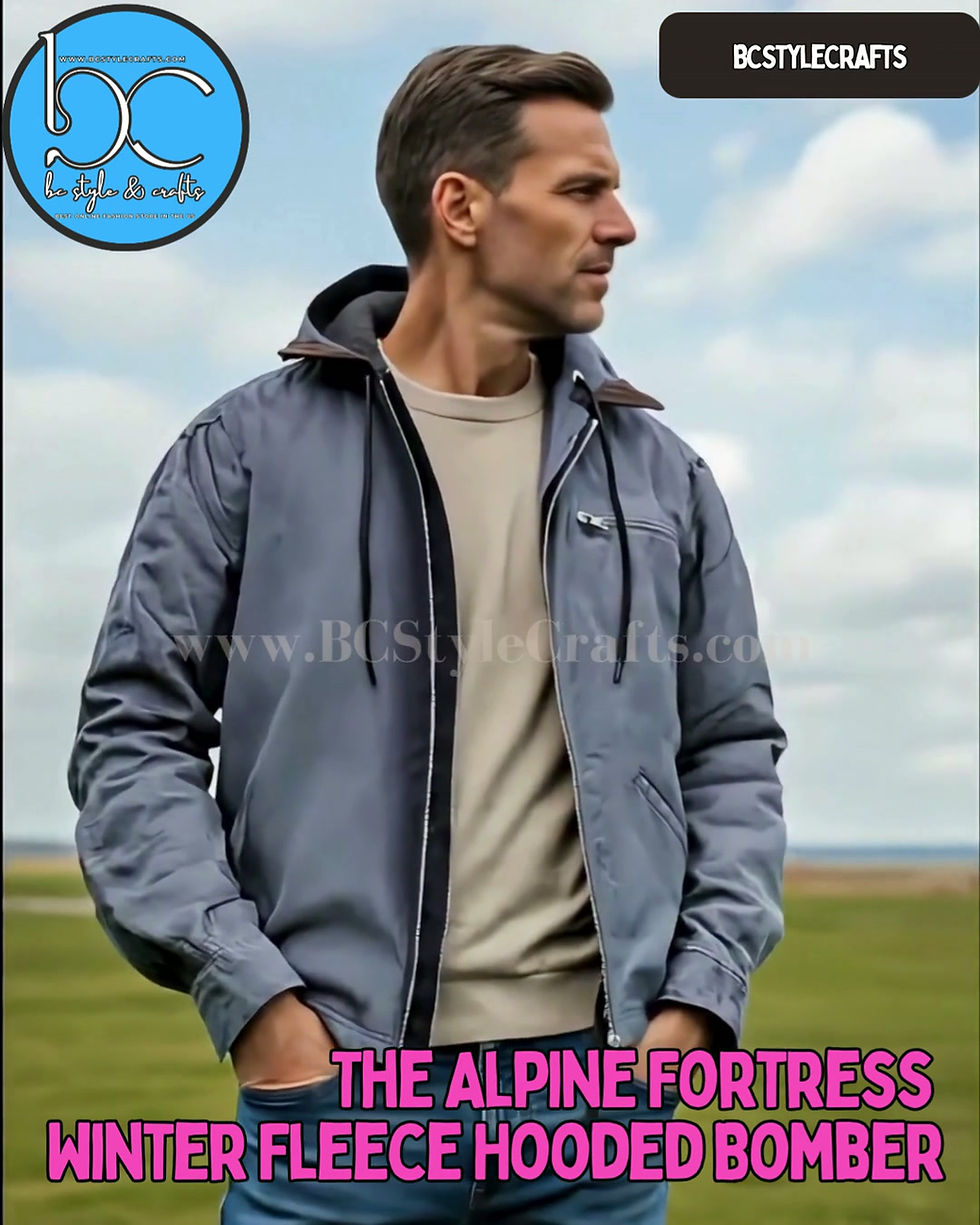 The Alpine Fortress – Winter Fleece Hooded Bomber