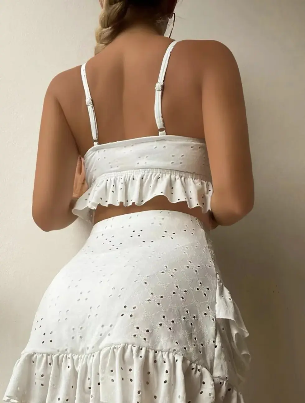 Thumbnail: The Ruffle Revelry: Artisan Three-Piece Bikini Set