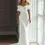 Thumbnail: Ethereal Elegance White Satin Slim Tail Wedding Dress
