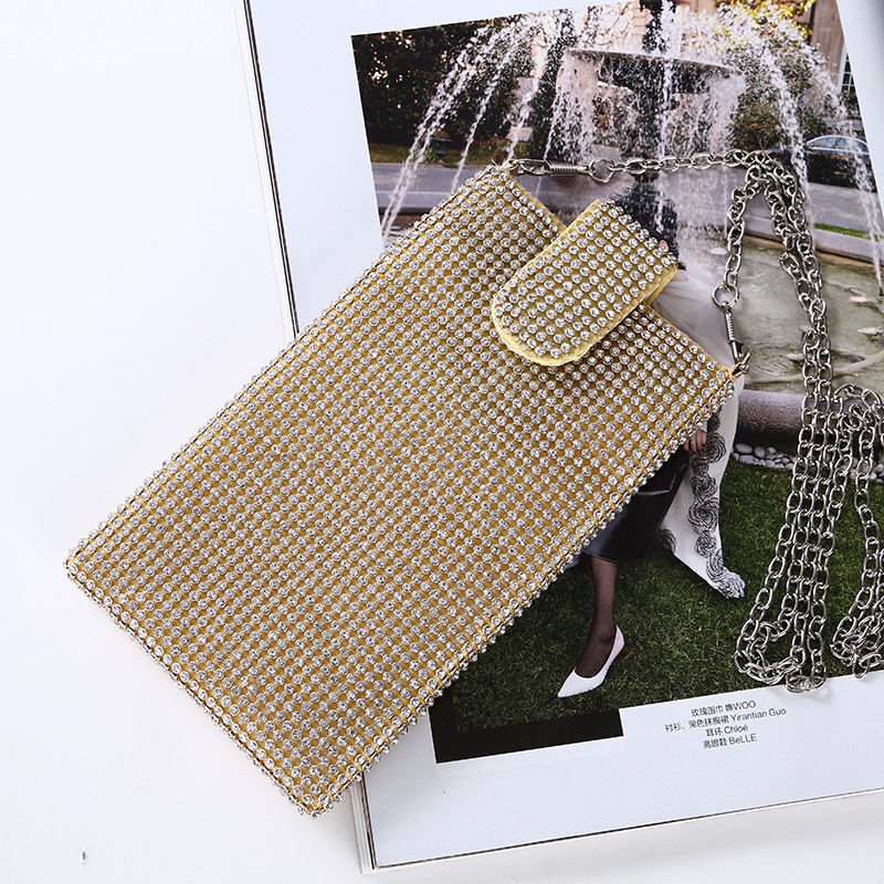 Thumbnail: DazzleLuxe – Diamond-Encrusted Crossbody Bag