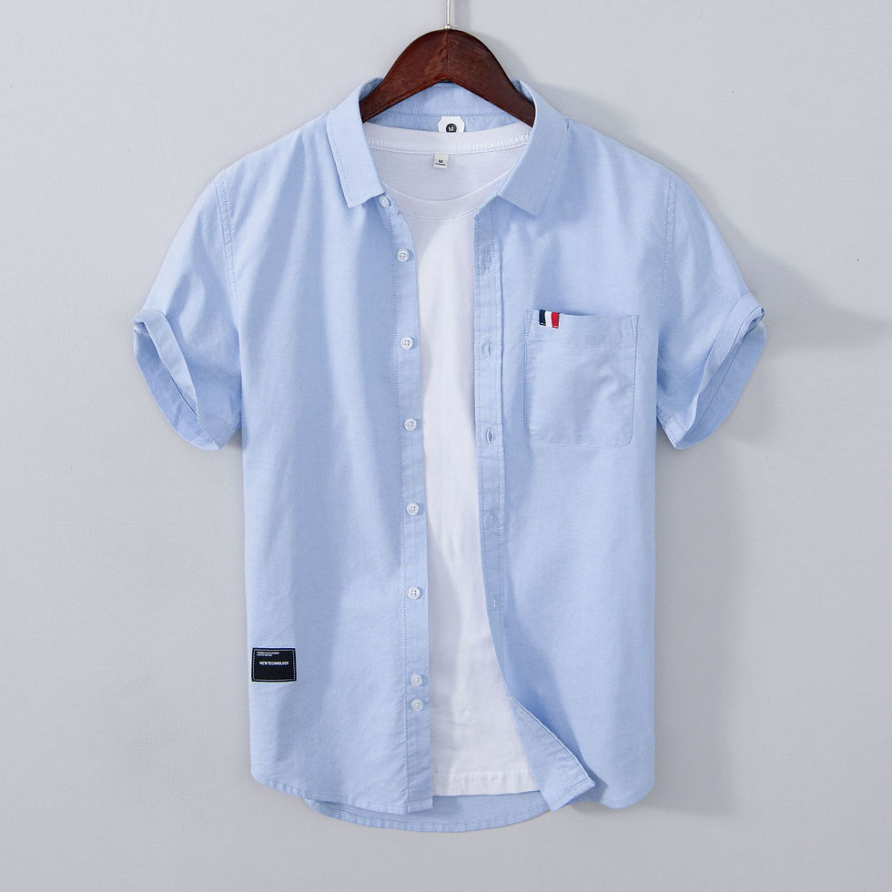 Thumbnail: Cotton Linen Short-Sleeve Shirt