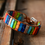 Thumbnail: Colored Imperial Stone Leather Bracelet