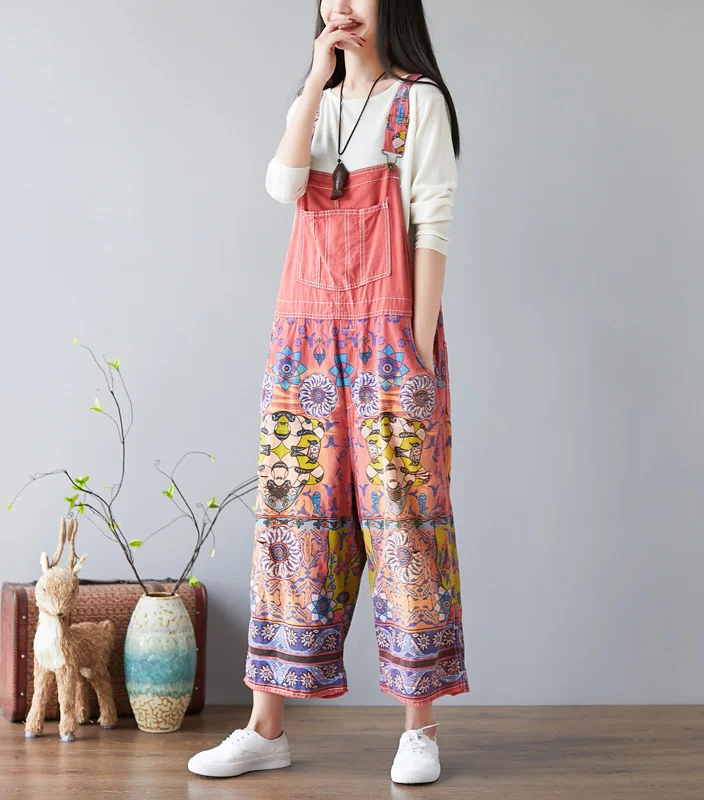 Shop the latest fashion trend with BC Style & Crafts Printed Denim Wide-leg Overalls. Elevate your style effortlessly with comfort and flair. Explore now!