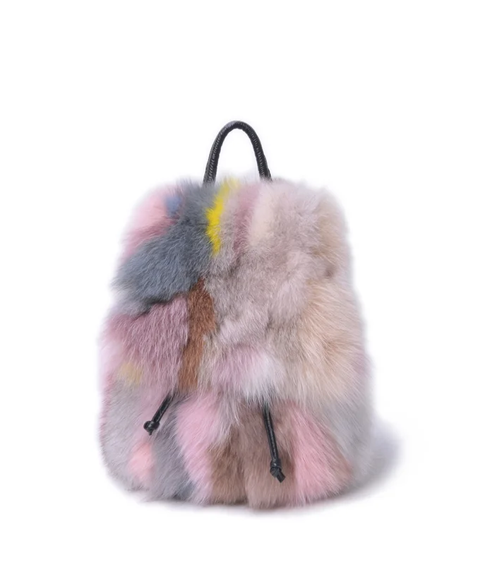 Vogue Fox Fur Casual Backpack – A Fashionable Blend of Style and Comfort for Trendsetters On the Go