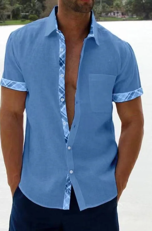 Street Fashion Short Sleeve Summer Shirt - Embrace urban style with this trendy short-sleeve shirt, perfect for a cool and casual summer look