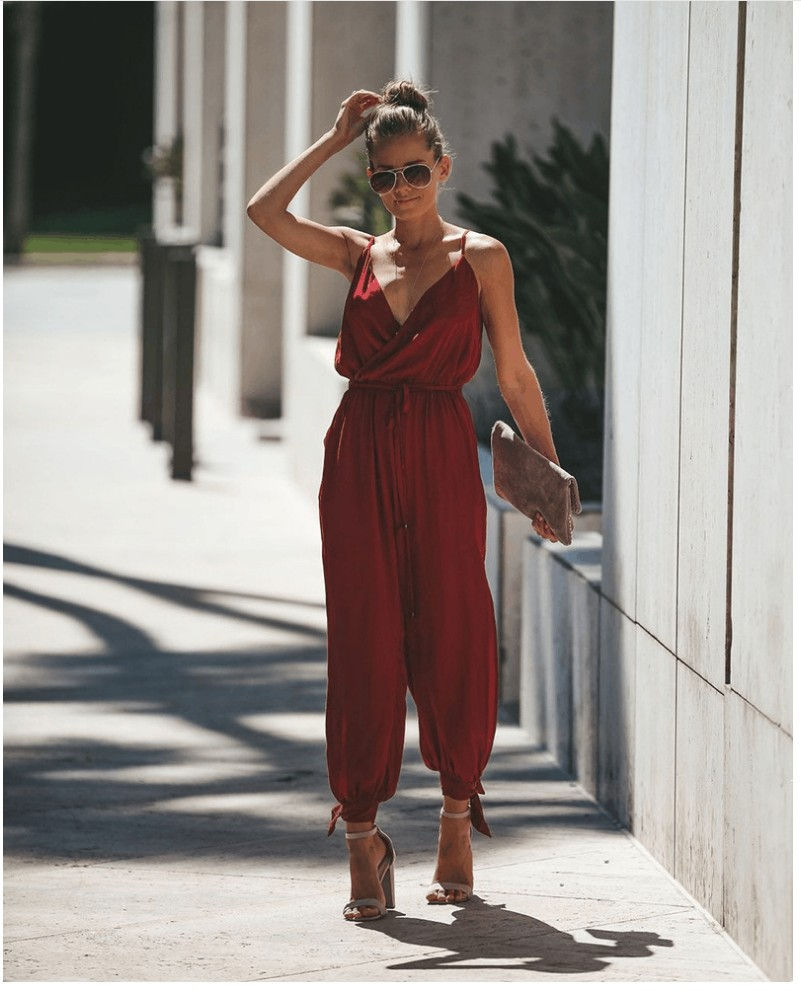 Thumbnail: Sunflower Bloom Spaghetti Strap Jumpsuit