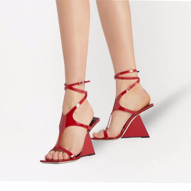 Thumbnail: The Minimal Matrix – Square-Head Microfiber Sandals