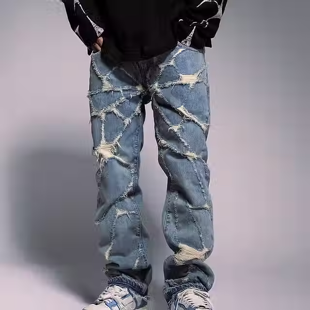 Web Straight-Leg Denim