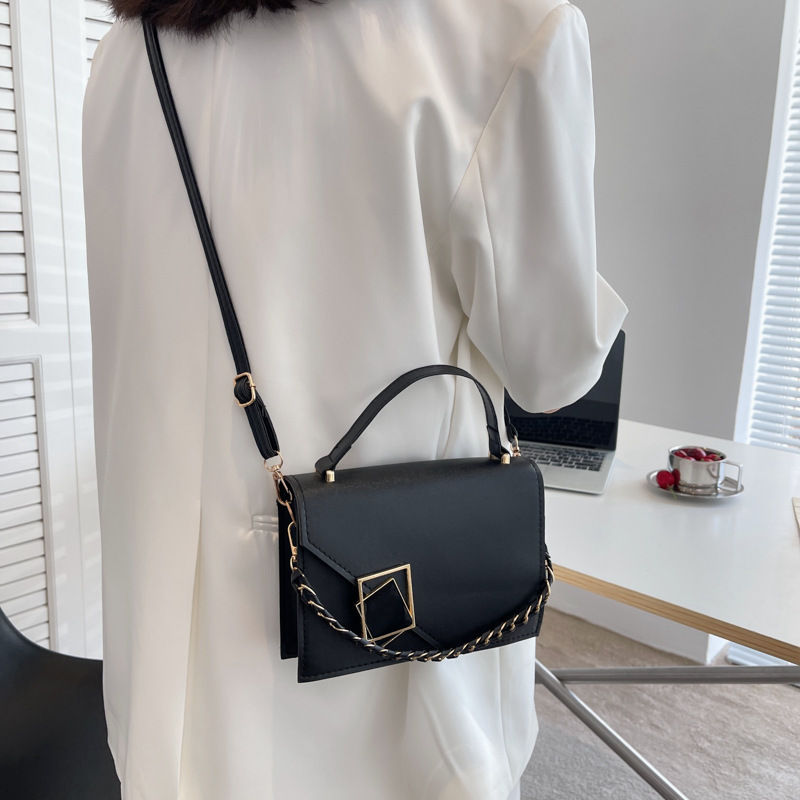 Thumbnail: Simple Clamshell – PU-Matrix Handbag