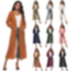 L’Éminence Grise – Sculpted V-Neck Maxi Cardigan