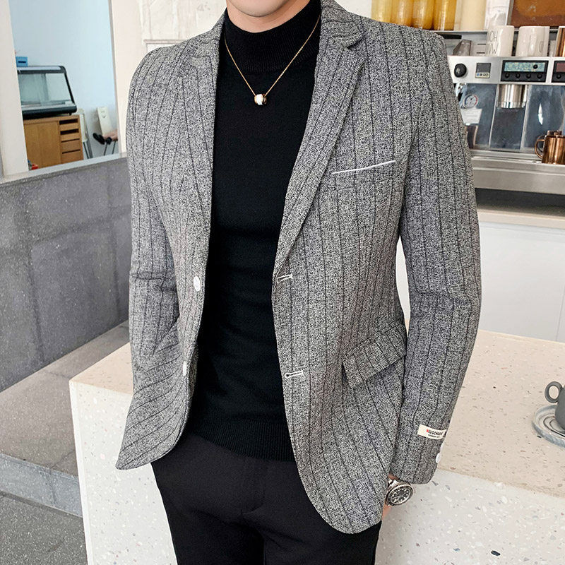 Thumbnail: L’Héritage à Rayures – Premium Italian-Style Striped Sartorial Jacket