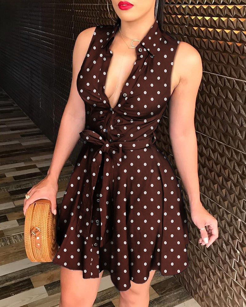 Thumbnail: Fleur de Paris – Floral Elegance A-Line Mini Dress