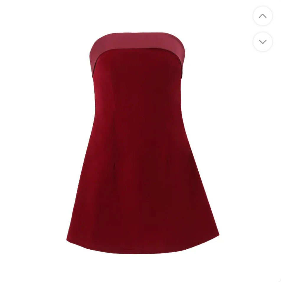 Thumbnail: L’Allure Noire – Strapless Backless Sheath Mini Dress