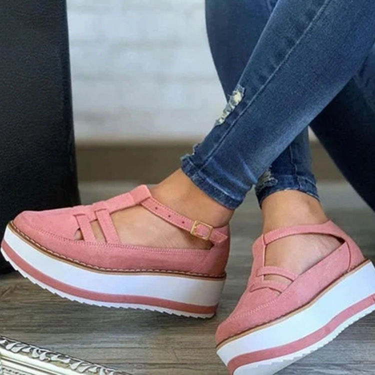 Thumbnail: The Azure Platform – Trendy Thick-Bottom Sandals