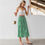 Thumbnail: Idylle Verte – A-Line High Waist Green Skirt