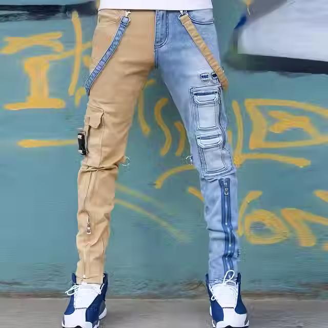 Oversized Hip-Hop Denim Overalls