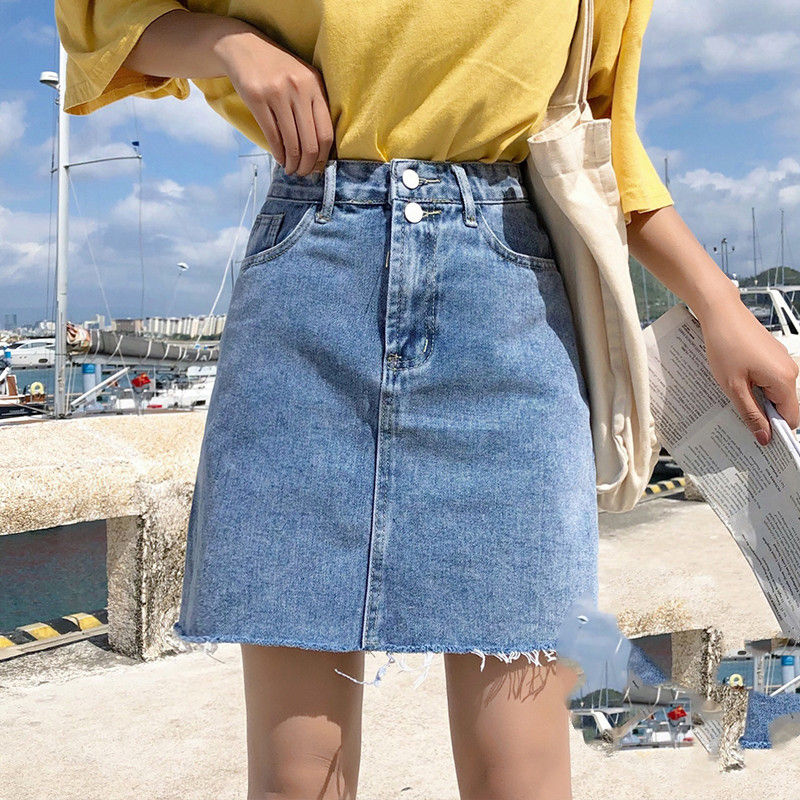 Thumbnail: Urban Sovereign – BlueBreeze A-line High Waist Skirt