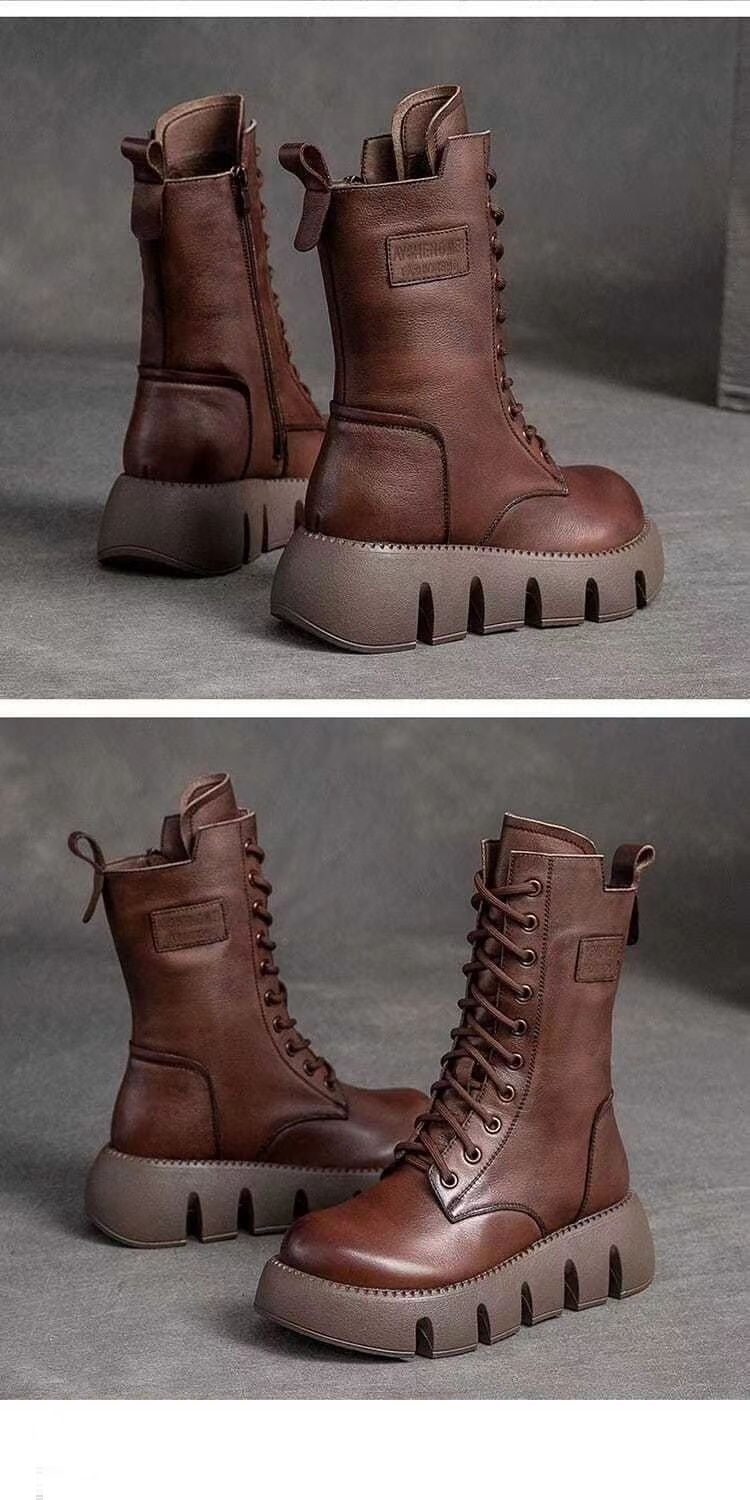 Thumbnail: The Aqua-Edge – Lace-Up Waterproof Platform Boots
