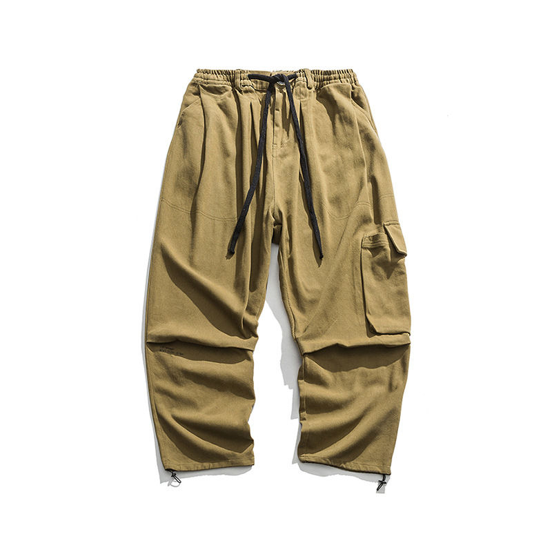 Thumbnail: Italian Cotton Wide Cargo Pants