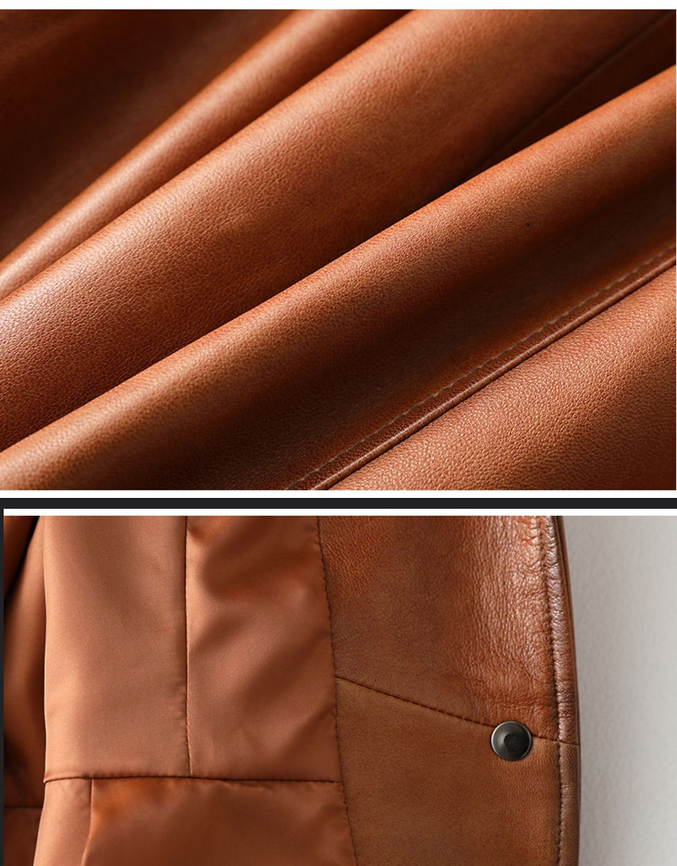 Thumbnail: Slim Fit Sheepskin Leather Belted Coat