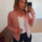 Thumbnail: Solid Color Lapel-Collar Office Blazer